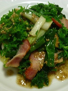 わけぎとわさび菜の温野菜サラダ-レシピのメイン写真