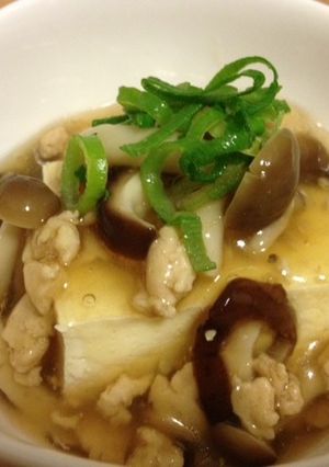 豆腐の☆鶏そぼろきのこあんかけ☆-レシピのメイン写真