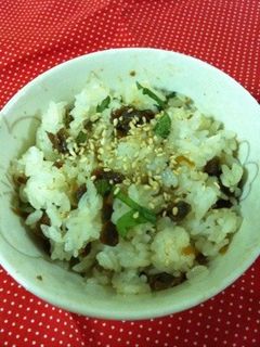 佃煮とシソの混ぜごはん-レシピのメイン写真