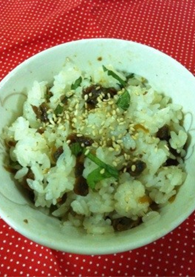 佃煮とシソの混ぜごはん-レシピのメイン写真