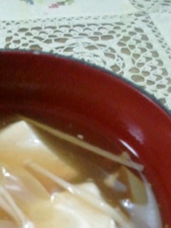えのきと豆腐のとろみお吸い物-レシピのメイン写真