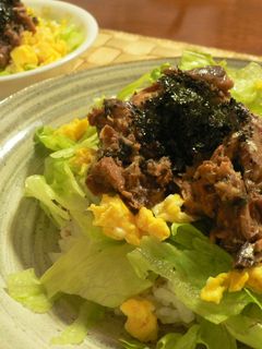 お手軽♪サバ缶でサラダ蒸し寿司-レシピのメイン写真