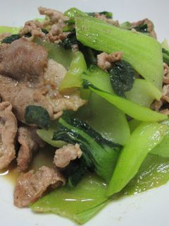 チンゲン菜と豚肉の炒め物-レシピのメイン写真