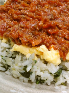 ほうれん草ミートご飯☆お子様に〜-レシピのメイン写真