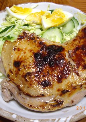 骨付きもも肉の塩麹焼き-レシピのメイン写真