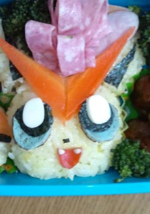 キャラ弁☆ポケモン　ビクティニ-レシピのメイン写真