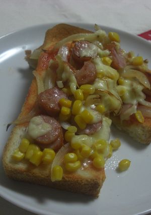 ＊朝ごはんピザトースト＊-レシピのメイン写真