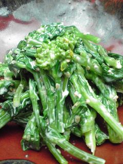 簡単!菜の花のゴママヨネーズ和え-レシピのメイン写真