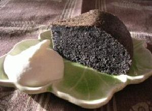 炊飯器 de 真っ黒ゴマと豆腐のケーキ-レシピのメイン写真