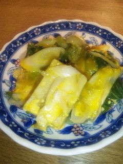 とろろ昆布と凍り豆腐の卵とじ-レシピのメイン写真