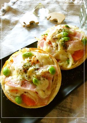 人参×玉葱×枝豆の塩麹・マヨマストースト-レシピのメイン写真