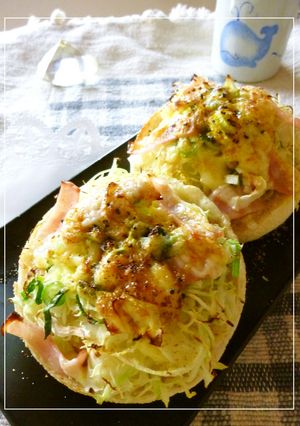 キャベツたっぷり♡塩麹×ダシダのトースト-レシピのメイン写真