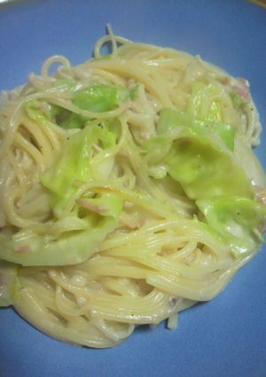 春キャベツナのクリームパスタ-レシピのメイン写真
