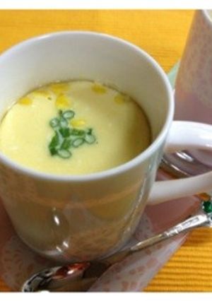 フライパンで簡単‼コーンスープの茶碗蒸し-レシピのメイン写真