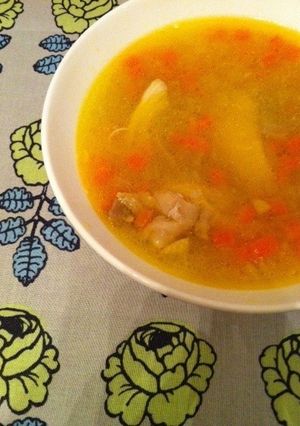 黄金色の鶏スープ-レシピのメイン写真