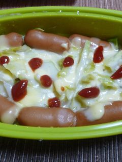 ウインナーとキャベツのチーズ蒸し-レシピのメイン写真