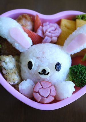 キャラ弁　ウサギ♪-レシピのメイン写真