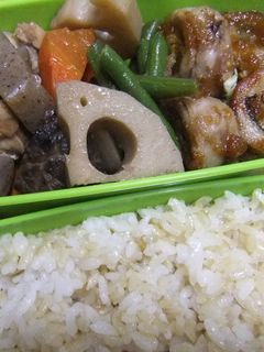 玄米ご飯でお弁当-レシピのメイン写真