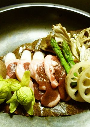 タジン鍋使用★春の朴葉味噌焼き-レシピのメイン写真
