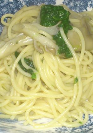 ほうれん草と舞茸パスタ-レシピのメイン写真