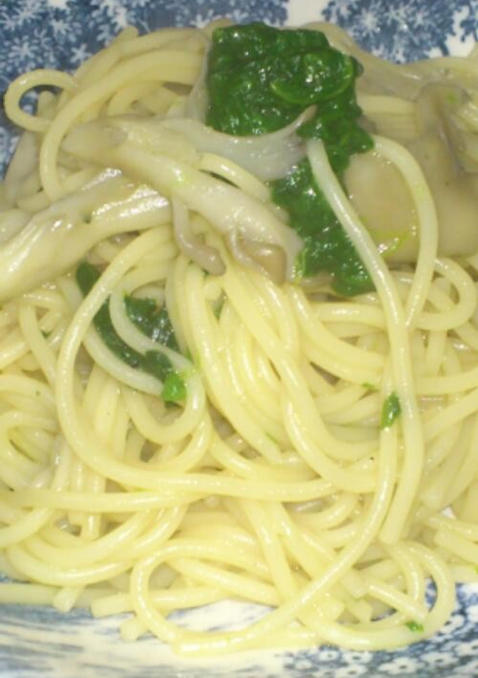 ほうれん草と舞茸パスタ-レシピのメイン写真