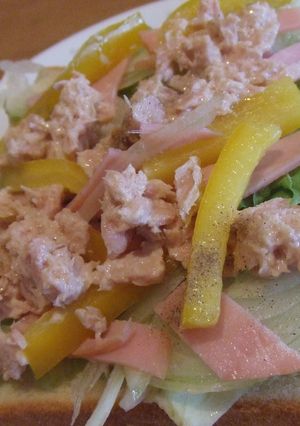 ボリュームたっぷり！ツナ野菜トースト-レシピのメイン写真