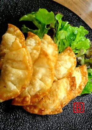 簡単★新玉とツナの揚げギョーザ-レシピのメイン写真