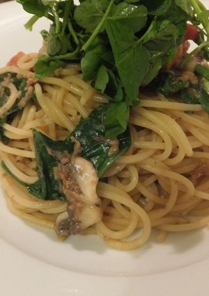 トマト＆ツナと水菜のフレッシュパスタ-レシピのメイン写真