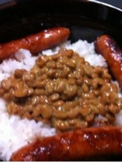 納豆ウインナー丼-レシピのメイン写真