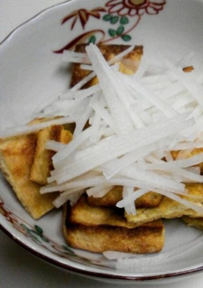 トースターで。焼き油揚げ大根のっけ-レシピのメイン写真