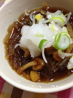 おろしなめこ寒天麺-レシピのメイン写真