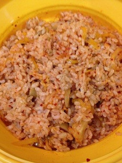 レンジdeキムチと沢庵チャーハン-レシピのメイン写真