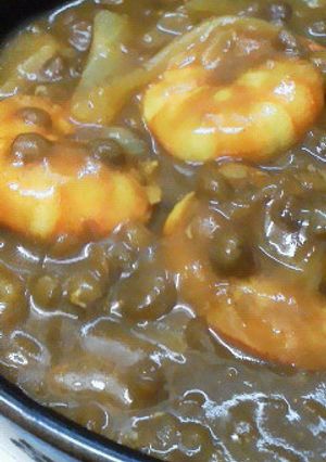 海老と（*^^*）レンズ豆のカレー☆-レシピのメイン写真