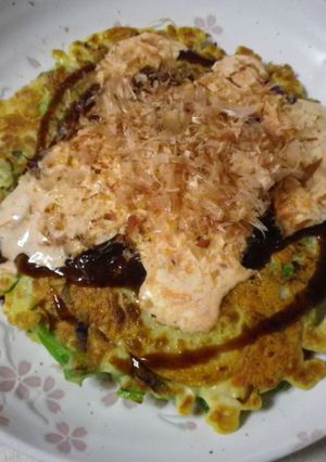 キムチマヨ！ポテト＆チーズお好み焼き-レシピのメイン写真