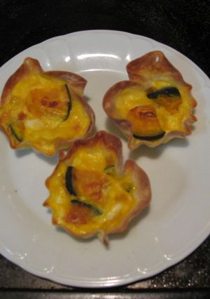 餃子の皮でかぼちゃキッシュ-レシピのメイン写真