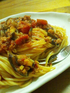 なすとトマトのパスタ-レシピのメイン写真