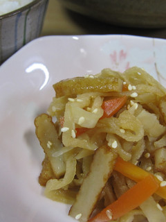 ほっとする味☆切干大根と天ぷらの炒め煮-レシピのメイン写真