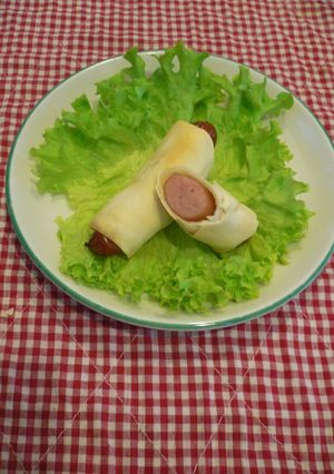 簡単☆ぱりっと美味し~いウインナー巻き♪-レシピのメイン写真