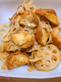 蓮根と麩の炒め煮-レシピのメイン写真