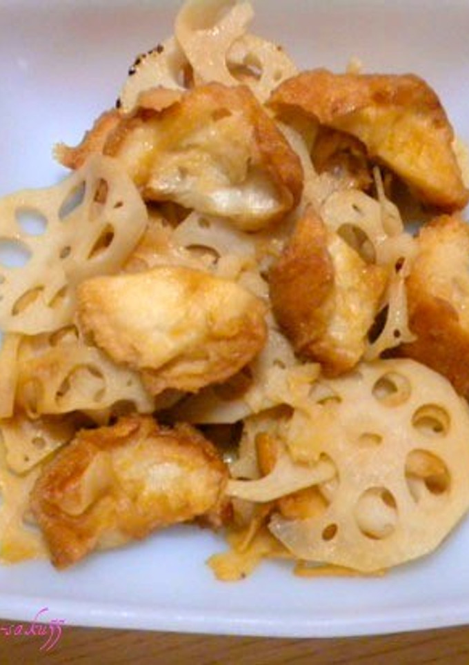 蓮根と麩の炒め煮-レシピのメイン写真