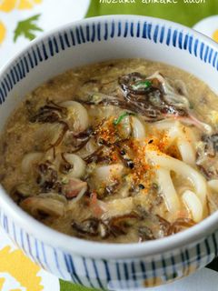 *もずく卵のあんかけうどん*柚子胡椒風味-レシピのメイン写真
