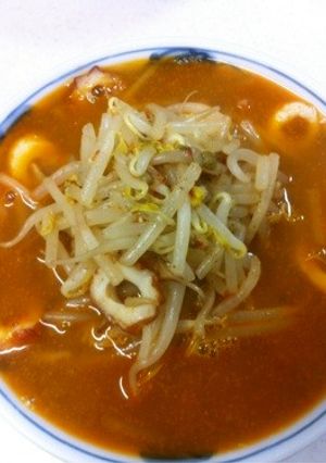 もやし担々うどん(担々麺のうどん版)-レシピのメイン写真