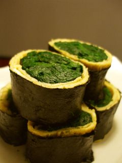 ほうれん草☆たまご海苔巻き-レシピのメイン写真