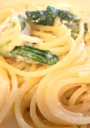 ほうれん草の豆乳チーズスパゲッティ-レシピのメイン写真