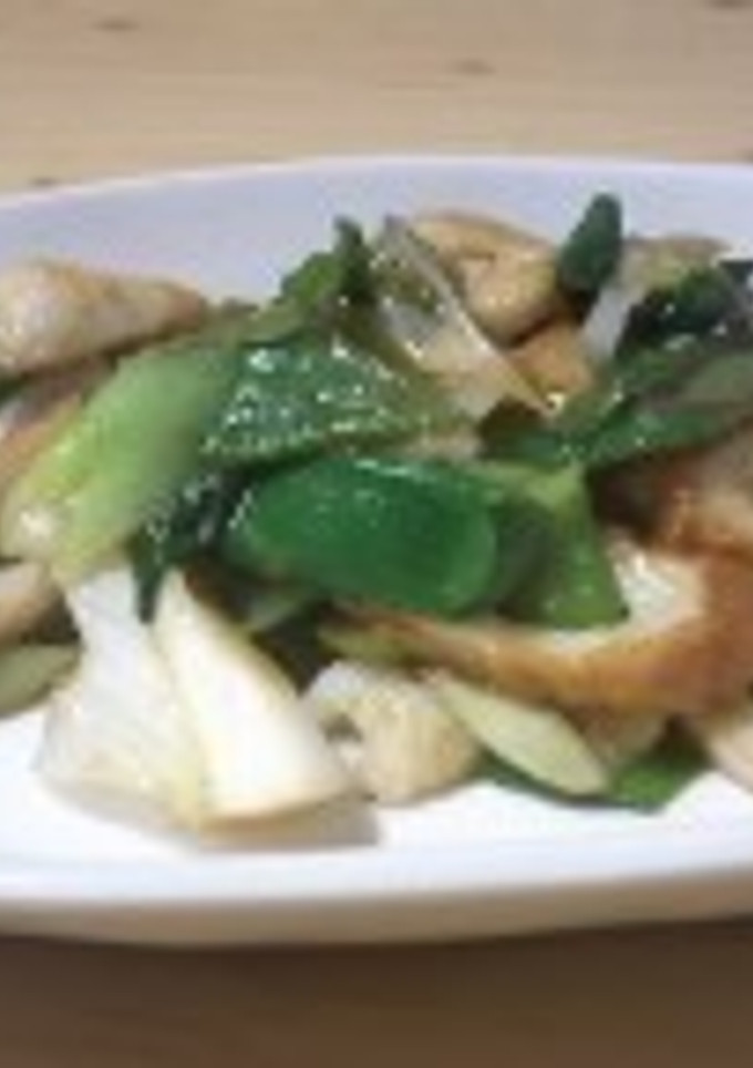 焼肉のタレで簡単！ちくわと長ネギの炒め物-レシピのメイン写真