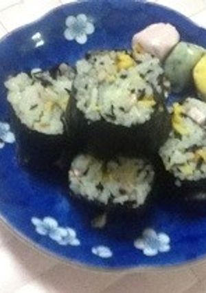 ひじきの残りで美味しいひじき海苔巻き寿司-レシピのメイン写真