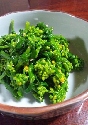 ３Stepでカンタン！菜の花のナムル-レシピのメイン写真