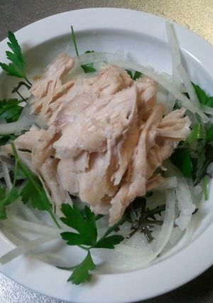 塩麹で♪即席蒸し鶏のサラダ-レシピのメイン写真