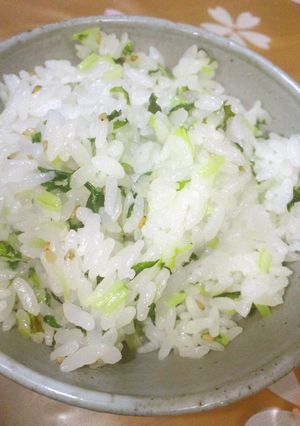 我が家の　水菜の菜飯-レシピのメイン写真