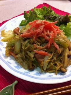 お野菜たっぷりの蒸し焼きそば。-レシピのメイン写真